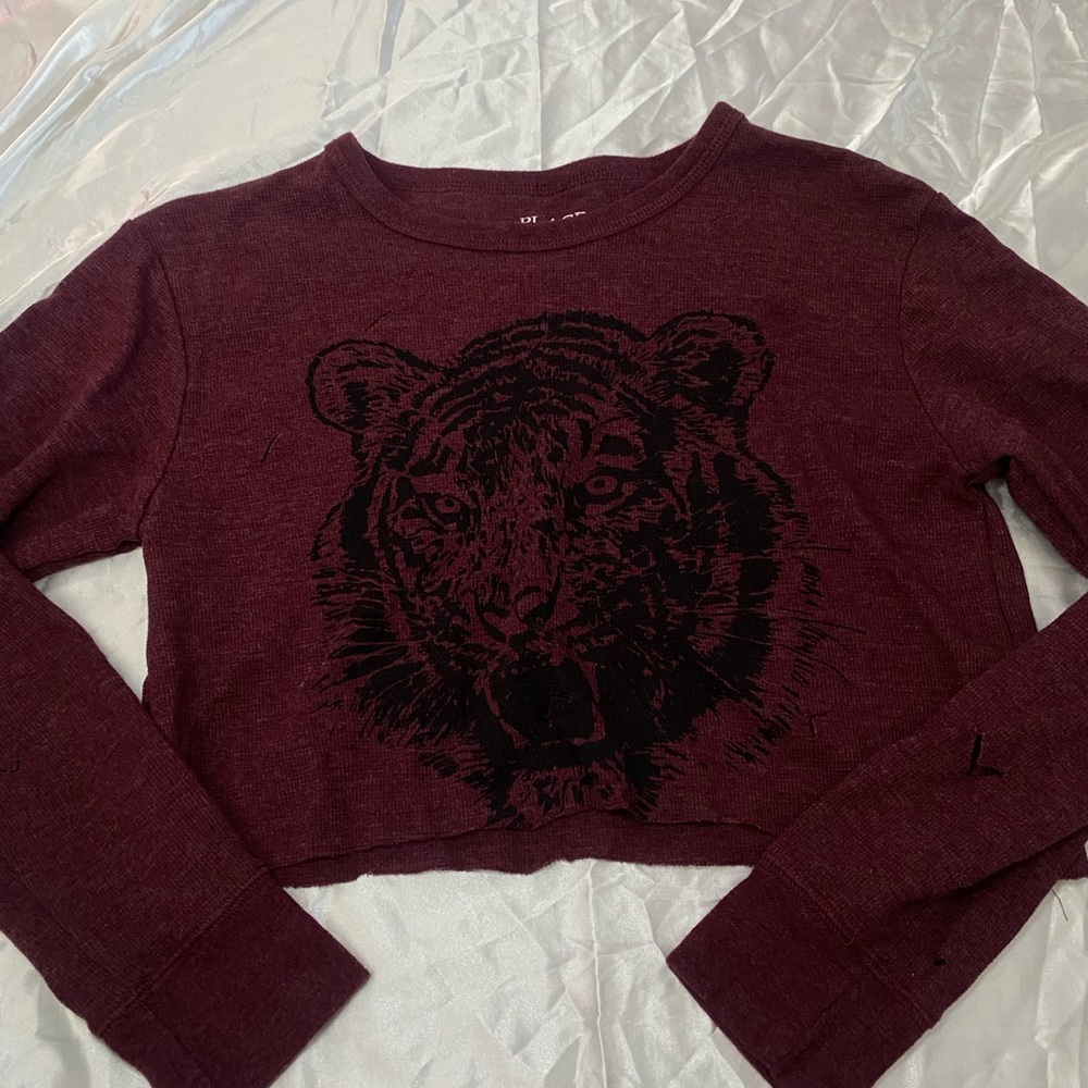 🔥 maroon crop top
